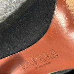 Ralph Lauren Caryl Gray Wool Flannel Pumps with Brown Suede Trim & Tassels Sz 10 Photo 8