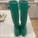 Hunter  Boots in Tiffany Blue turquoise mint RARE size 9 Photo 10
