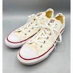 Converse  Sz 10 Womens Sneakers Chuck Taylor All Star Low Top Canvas  Cream White Photo 0
