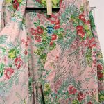Anthropologie Plum Pretty Sugar Love Poppy Kimono Robe Coverup - Pink Floral Belt Large Photo 4