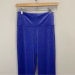 Athleta  Elation Velvet Flare Pant‎ Noble Bleu NWT Size S Photo 3