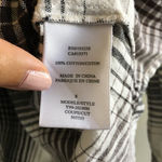 Joie  Fara Tuxedo Plaid Ruffle Button Up Shirt SZ S‎ Photo 4