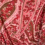 Talbots  Red Pink Paisley Silk Tunic Top Sheer Womens‎ size 4 Photo 4