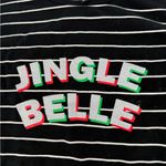 Ellen Tracy  Black and White Striped “Jingle Belle” Top Photo 1