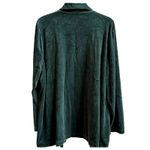 Talbots Plus Green Velour Open Front Blazer Jacket 2X New Photo 1