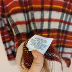 st. john's bay  Size Small S Checkered Red Yellow White Sweater Soft Acrylic Photo 6