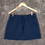 Title Nine Blue Skirt with Drawstring Switchback Ultralight Hiking Skort Photo 2