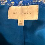 MELLODAY  Vibrant Blue Lace Top Photo 4