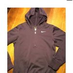 Nike Women LS Purple Hood Sweatshirt 1/4 Zip Sz XS Photo 1