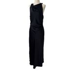 Wilfred  Black Halter Formal Gown Satin Portrait Photo 12
