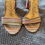 Sam Edelman Yaro Pink Multicolor Stripe Block Heel Sandals Size 6 Photo 10