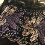 American Eagle  Outfitters Flowy Floral Embroidery Boho Peasant Top Medium Blue Photo 6