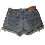 Levi's Vintage  550 Cutoff Jean Shorts‎ Women's 12 Distressed 2005 USA Red Tab Photo 4