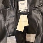 Abercrombie & Fitch  Vegan Leather Blazer Photo 5
