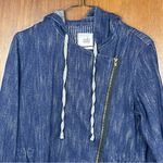 CAbi Woman’s Anorak Adventure Indigo Blue Hooded Zip Jacket Size Small Photo 2