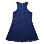 RE/DONE Zip Back lyocell Dress Mini Womens Split Front Large Denim Western Photo 11