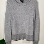 Calvin Klein Jeans Gray Marl Knit Ribbed Sweater Long Sleeves Size Medium Photo 0