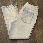 DL1961 Bridgette Cropped Women's High Rise Jeans frayed hem Size 32 Blue Photo 0