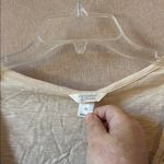 Christopher & Banks  Cream and Green Floral Long Sleeve Top xl Photo 2