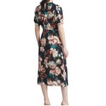Julia Jordan  Women's Midi Dress Size 12 Floral Black‎ Multi Short Sleeve Wedding Photo 1
