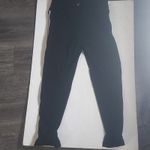 Betsey Johnson Black Performance Ruffled Hem Racetrack Stripe Capri Leggings S Photo 1