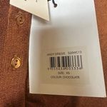 With Jean Andy Dress in Chocolate Long Sleeve Mini Dress Brown Size XS Photo 6