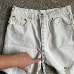 Levi's Levi’s Premium White High Rise Distressed Denim Jeans Casual Neutral 32 Photo 5