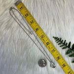 Faux pearl faceted rhinestones dainty silver tone necklace Photo 6