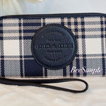 Dempsey Large Phone Wallet With Garden Plaid Print And Coach Patch Photo 0