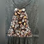 Boden Charcoal Grey Knit Sweater Belted Dress Sequin Detailing Size US 4 Small S Gray Photo 2