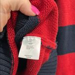 Brandy Melville John Galt  Womens Sweater Red Blue Striped Cotton Knit One Size Photo 5