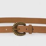 Paige NWT  Exclusive* Blythe Belt in Cognac Suede Photo 0