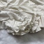 Blush Boutique Ruffle Romper Women's Size Small Rayon Linen Off White Lined FLAW Photo 4