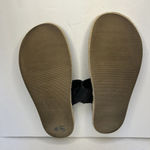 Joie  Vegan Leather Espadrille Flat Thong‎ Sandals Size 10 Black Slip On Boho Photo 6