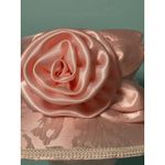 Vintage 1950s Giovanni Pink Percher Hat Floral Trim Silk Bow‎ Cocktail Tilt Hat Photo 1