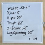 Lucky & Blessed Mid Rise Flare Jean STRETCH 14 Bellbottom Boho Western Raw Hem Blue Photo 12