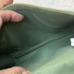 Francesca's Beaded Metal Chain Handbag Green Cotton Retro Photo 6