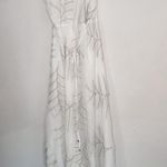Lovers + Friends Lover + Friends Nostalgia White Embroidered Wrap Tie Maxi Midi Dress Photo 1