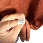 Aerie Women’s Satin Flowy Slip Midi Dress in Rust Size XS Photo 11