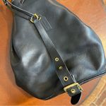 Coach  Bixby sling bag VTG rare made in USA black‎ leather drawstring bucket bag Photo 9