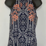 Xhilaration Halter Embroidered Top Size XS Photo 0