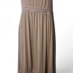 POL Neutral Crochet Detail Boho Sun Dress Photo 0