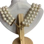 Kate Spade  New York Moon River Simulated Pear Pave Bow Rose Gold Tone Necklace Photo 2