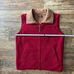 Pendleton  reversible Red/tan Fleece Vest with Collar Photo 4