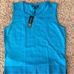 Cable & Gauge  Knit Top Sleeveless Blue Size XL NWT Photo 4