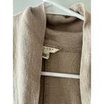 Sonoma Sweater Women's Small Tan Cardigan Neutral Open Front Minimalist Photo 1