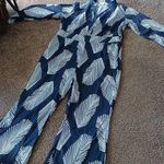 Nice Fashion blue and white jumpsuit size 2XL Photo 0