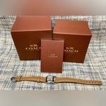 Coach Vintage  Wrist Watch #0255 - Stainless Steel/Tan Leather Strap - NIB Photo 8