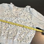 American Eagle , outfitters White and Blue Floral Top NWT Photo 3