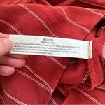 J.O.A. High Waisted Wide Leg Crop Pant with Tie Red Stripe Size Medium NWT Photo 8